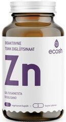 Ecosh Tsink diglütsinaat - bioaktiivne, 90 vege kapslit hind ja info | Vitamiinid, toidulisandid, preparaadid tervise heaoluks | kaup24.ee