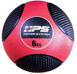 Резиновый утяжеленный мяч Power System Medicine Ball, 6 кг цена и информация | Гантели, гири, штанги | kaup24.ee