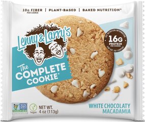 Lenny &amp; Larry's The Complete Cookie 113 g - макадамия с белым шоколадом цена и информация | Витамины, пищевые добавки, препараты для хорошего самочувствия | kaup24.ee