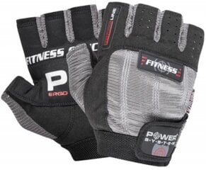 Power System Gloves Fitness - must/hall hind ja info | Vitamiinid, toidulisandid, preparaadid tervise heaoluks | kaup24.ee