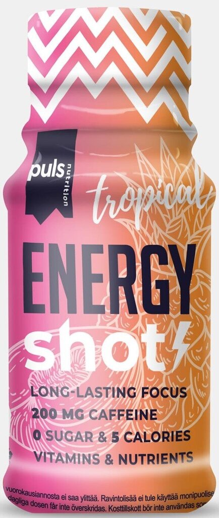 Puls Nutrition Energy shot 60 ml hind ja info | Ergutid | kaup24.ee