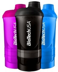 Šeiker Biotech USA Wave + 600 ml (+ 250 ml + 100 ml) цена и информация | Фляги для воды | kaup24.ee