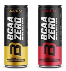 Energiajook Biotech USA BCAA Zero Energy Drink 330ml hind ja info | Vitamiinid, toidulisandid, preparaadid tervise heaoluks | kaup24.ee