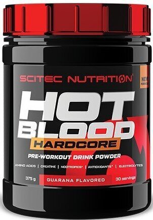 Toidulisand Scitec Nutrition Hot Blood Hardcore 375 g hind ja info | Ergutid | kaup24.ee
