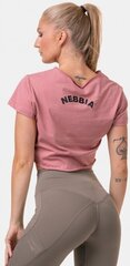 Nebbia Loose Fit &amp; Sporty Crop Top 583, old rose цена и информация | Спортивная одежда для женщин | kaup24.ee