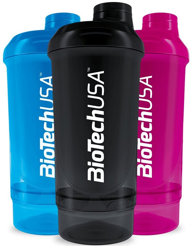 Šeiker Biotech USA Wave+ Compact 500 ml (+150 ml) hind ja info | Joogipudelid | kaup24.ee