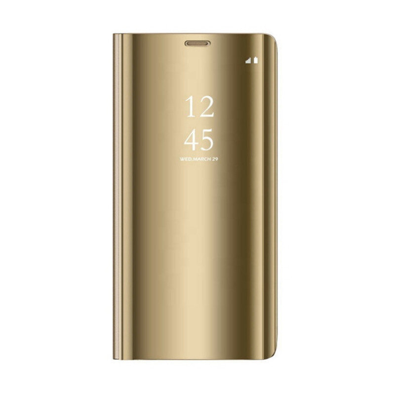 Kaitseümbris TelForceOne Smart Clear View Samsung Galaxy A70, kuldne цена и информация | Telefoni kaaned, ümbrised | kaup24.ee
