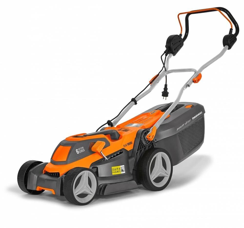 ELECTRIC LAWN MOWER 38CM 1600W/DLM 1900E DAEWOO цена и информация | Muruniidukid | kaup24.ee