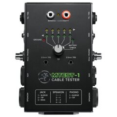 Mackie MTest-1 cable tester hind ja info | Muusikariistade tarvikud | kaup24.ee