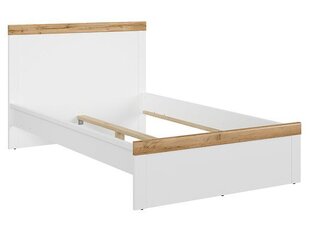 Кровать BRW Holten 120x200см, белый/коричневый цвет цена и информация | Кровати | kaup24.ee