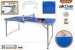 Ping-pongi laud (160 x 80 cm) reketite, pallide ja sõelaga Active цена и информация | Lauatennise lauad ja katted | kaup24.ee