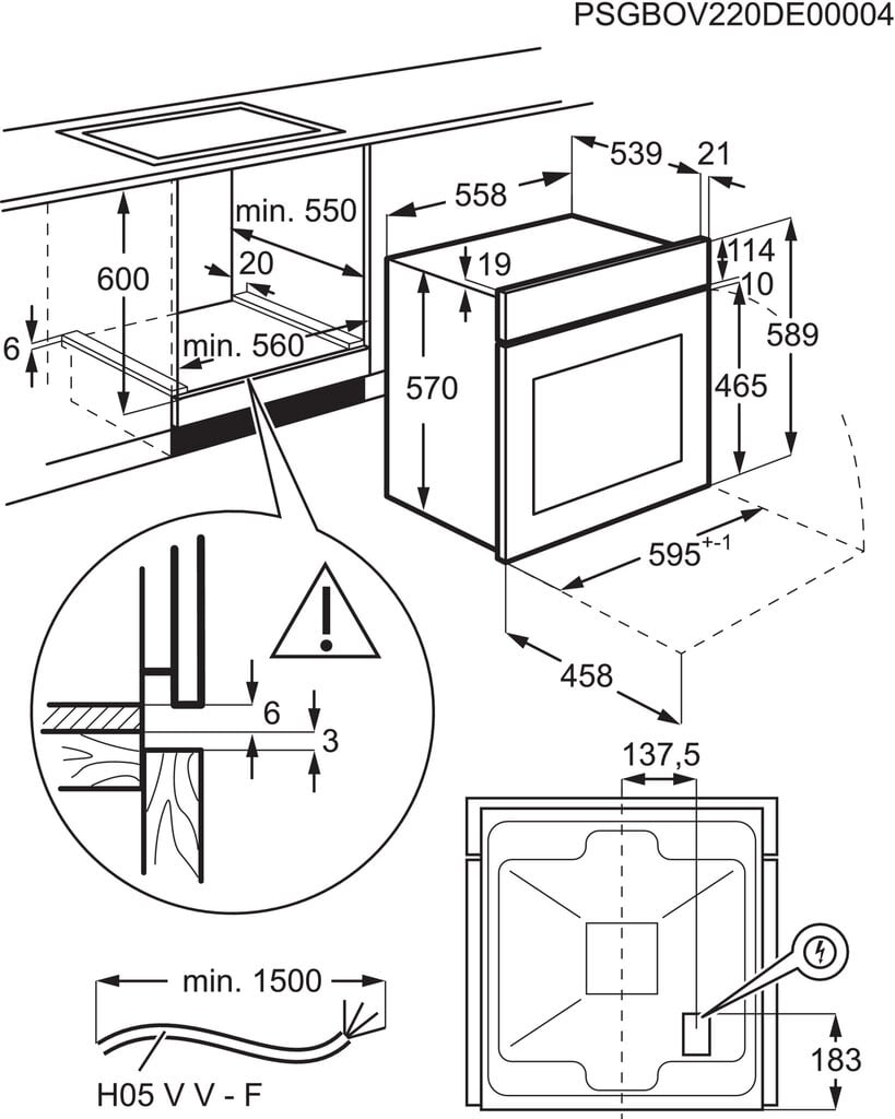 Electrolux EOF3H00BX цена и информация | Ahjud | kaup24.ee