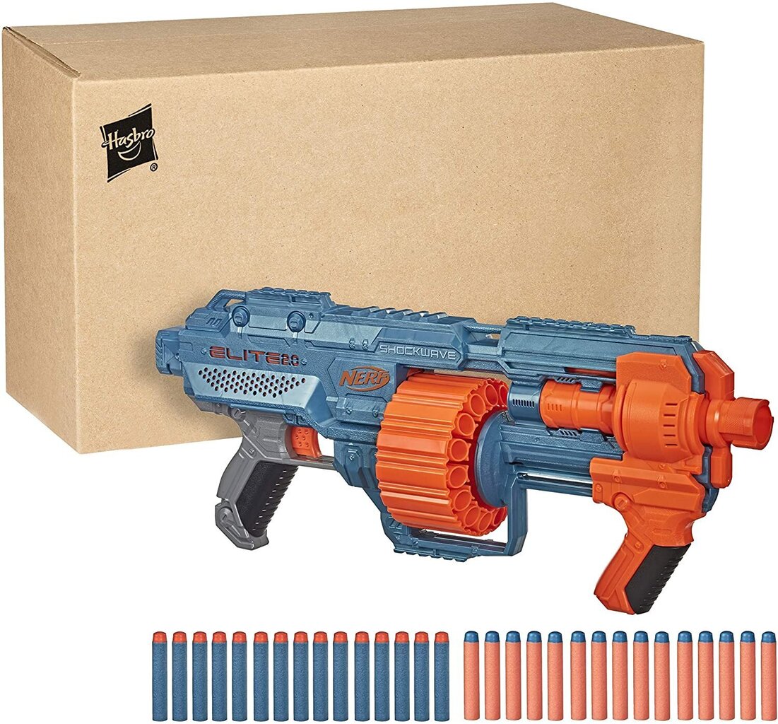 Püss-lõhkaja Hasbro Nerf Elite 2.0 Shockwave RD-15 (E9527) - Papist Eco pakend hind ja info | Poiste mänguasjad | kaup24.ee