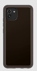 Samsung Galaxy A03 pehme läbipaistev kate must EF-QA036TBEGEU цена и информация | Чехлы для телефонов | kaup24.ee