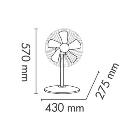 Lauapealne õhuventilaator Argo Tablo EVO Black цена и информация | Ventilaatorid | kaup24.ee