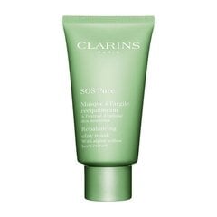 Näomask Clarins SOS Pure, 75 ml hind ja info | Näomaskid, silmamaskid | kaup24.ee