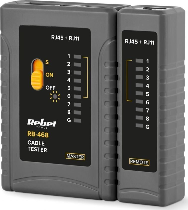 Võrgukaabli tester Rebel RB-468 hind ja info | Käsitööriistad | kaup24.ee