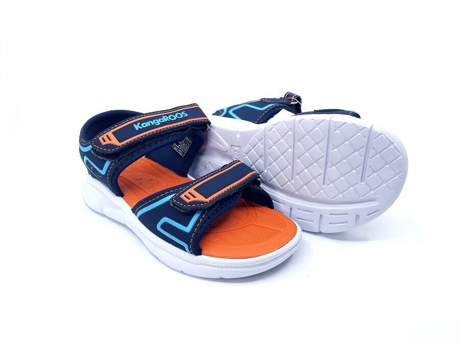 Laste sandaalid K-ES Deal, sinine / oranž цена и информация | Laste sandaalid | kaup24.ee