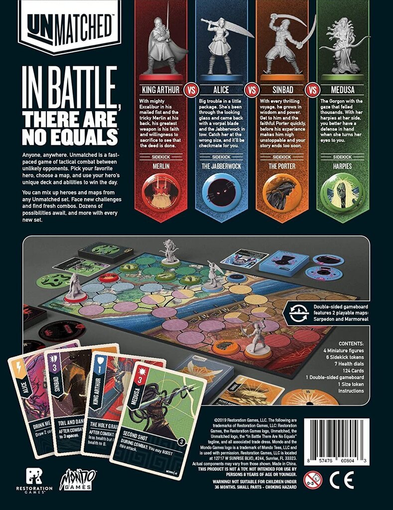 Lauamäng Unmatched: Battle of Legends, Volume One hind ja info | Lauamängud ja mõistatused | kaup24.ee