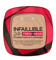 Kompaktne jumestuskreem L'Oreal Make Up Infallible Fresh Wear, 9 g, 20 Ivory hind ja info | Jumestuskreemid, puudrid | kaup24.ee