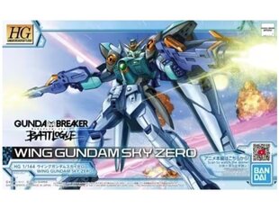 Пластиковая сборная модель Gunpla Bandai - HGGBB Wing Gundam Sky Zero, 1/144, 62032 цена и информация | Конструкторы и кубики | kaup24.ee