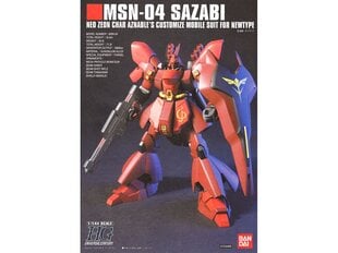 Пластиковая сборная модель Gunpla Bandai - HGUC MSN-04 Sazabi, 1/144, 58889 цена и информация | Конструкторы и кубики | kaup24.ee