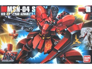 Пластиковая сборная модель Gunpla Bandai - HGUC MSN-04 Sazabi, 1/144, 58889 цена и информация | Конструкторы и кубики | kaup24.ee