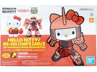 Bandai - sd Gundam Cross Silhouette Hello Kitty / MS-06S Char's Zaku II, 61029 hind ja info | Klotsid ja konstruktorid | kaup24.ee