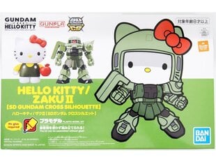 Bandai - sd Gundam Cross Silhouette Hello Kitty / Zaku II, 61030 hind ja info | Klotsid ja konstruktorid | kaup24.ee