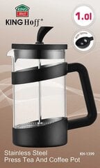kinghoff kohvi/ tee pressifilter 1000m kh-1399 цена и информация | Чайники, кофейники | kaup24.ee