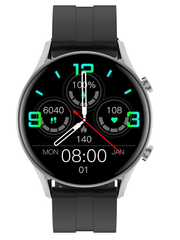 G. Rossi SW019 Silver/Black hind ja info | Nutikellad (smartwatch) | kaup24.ee