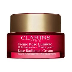 Taastav näokreem Clarins Rose Radiance, 50 ml цена и информация | Кремы для лица | kaup24.ee