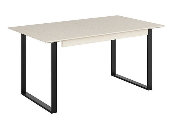 Pikendatav laud BRW Vario Fusion 160 NMPK, valge/must hind ja info | Köögi- ja söögilauad | kaup24.ee