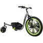 Kolmerattaline ratas Huffy Green Machine Drift Trike, hall / roheline / must hind ja info | Kolmerattalised jalgrattad | kaup24.ee