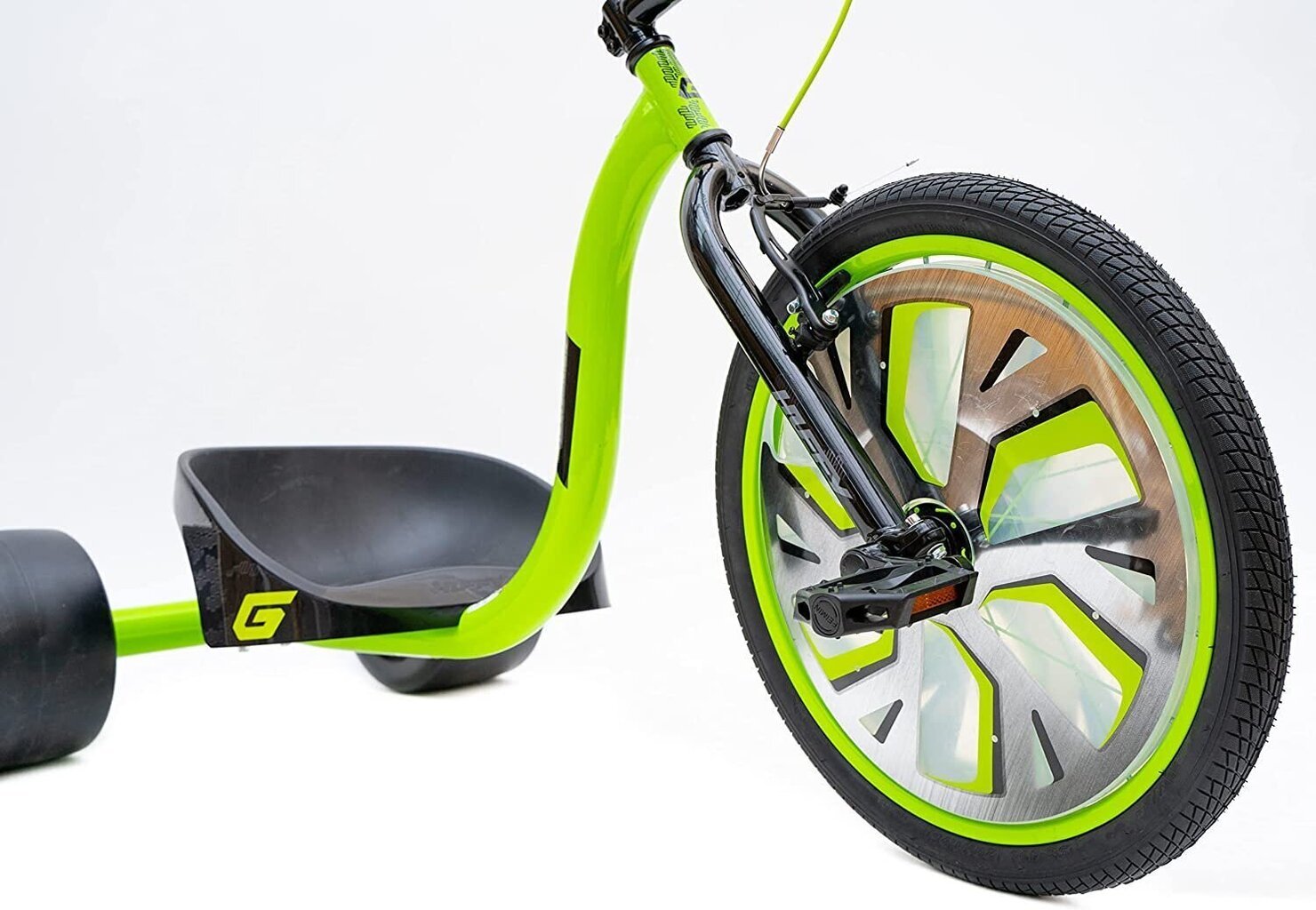 Kolmerattaline ratas Huffy Green Machine Slider, Roheline/Must hind ja info | Kolmerattalised jalgrattad | kaup24.ee