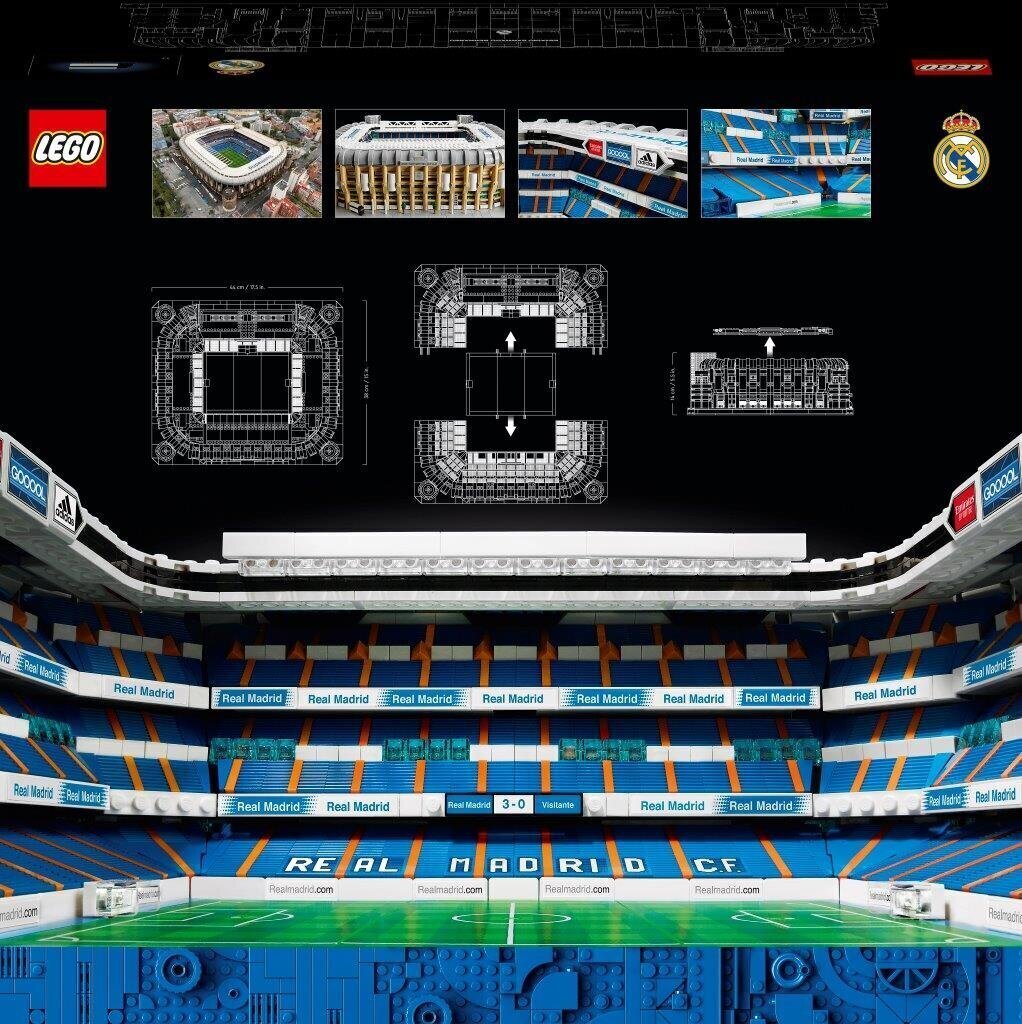 10299 LEGO® ICONS „Real Madrid“ staadion – Santiago Bernabéu hind ja info | Klotsid ja konstruktorid | kaup24.ee