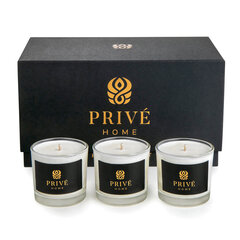 Набор из 3 ароматических свечей: Delice d'Orient, Safran – Ambre Noir, Black Woods цена и информация | Подсвечники, свечи | kaup24.ee