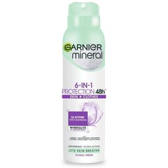 Spreideodorant Garnier Mineral 6in1 Protection 48H, 150 ml цена и информация | Дезодоранты | kaup24.ee