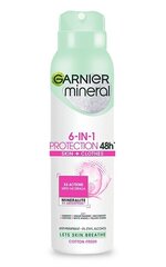 Спрей-дезодорант Garnier Mineral 6в1 Protection 48Ч, 150 мл цена и информация | Дезодоранты | kaup24.ee