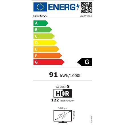 Sony KD55X80KAEP Google LED TV цена и информация | Telerid | kaup24.ee