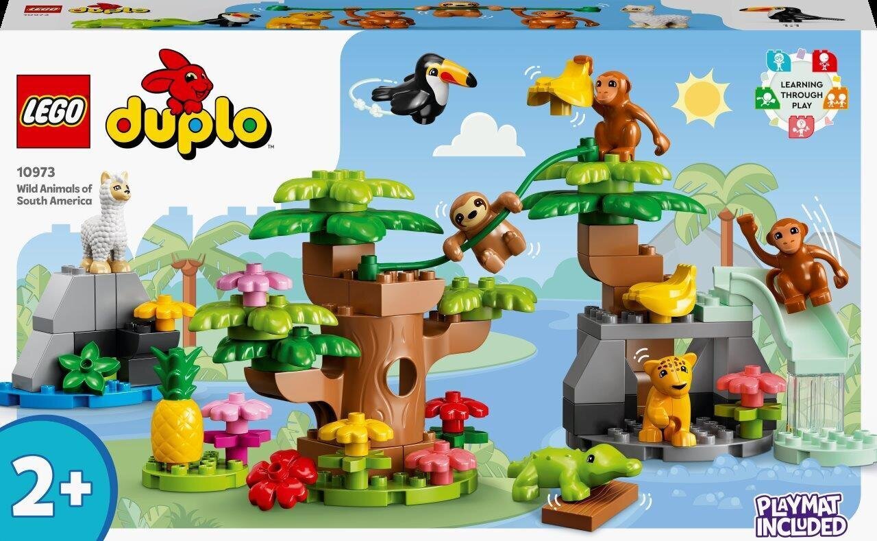 10973 LEGO® DUPLO Lõuna-Ameerika metsloomad цена и информация | Klotsid ja konstruktorid | kaup24.ee