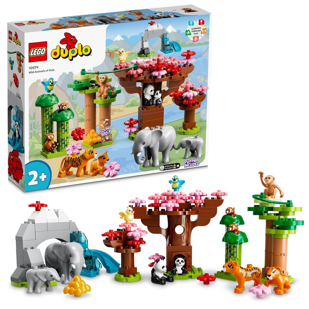 10974 LEGO® DUPLO Metsikud Aasia loomad цена и информация | Klotsid ja konstruktorid | kaup24.ee