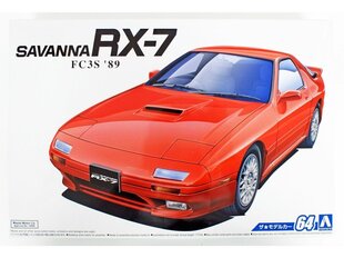 Aoshima - Mazda FC3S Savanna RX-7 '89, 1/24, 06365 цена и информация | Конструкторы и кубики | kaup24.ee