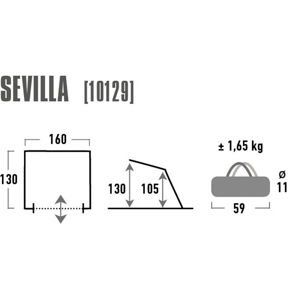 Rannatelk High Peak Sevilla, sinine/hall hind ja info | Telgid | kaup24.ee
