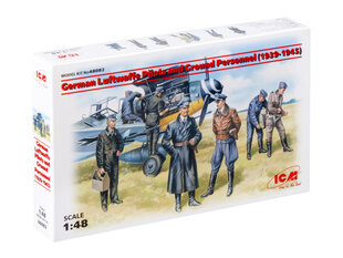 Liimitav mudel ICM 48082 German Luftwaffe Pilots and Ground Personnel (1939-1945) (7 figuuri - 3 pilooti , 4 mehaanikut) 1/48 цена и информация | Конструкторы и кубики | kaup24.ee