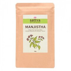 Порошок марена сердцелистной Manjistha, Sattva Ayurveda, 50г цена и информация | Краска для волос | kaup24.ee