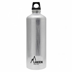 Бутылка с водой Laken Futura серая, темно-серая (1 л) цена и информация | Фляги для воды | kaup24.ee