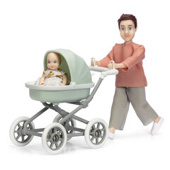 Мужская фигура с коляской и малышом Lundby цена и информация | Игрушки для девочек | kaup24.ee