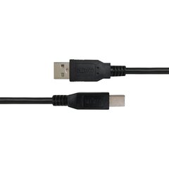 Deltaco USB-B 2.0, 3m, must hind ja info | Kaablid ja juhtmed | kaup24.ee