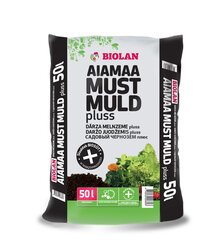 Must muld Pluss Biolan 50 l hind ja info | Muld, turvas, kompost | kaup24.ee